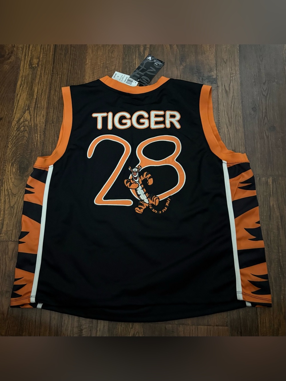 NEW Disney Winnie the Pooh TIGGER 100 Acre Wood Team Basketball Jersey Size 2X - Picture 2 of 6